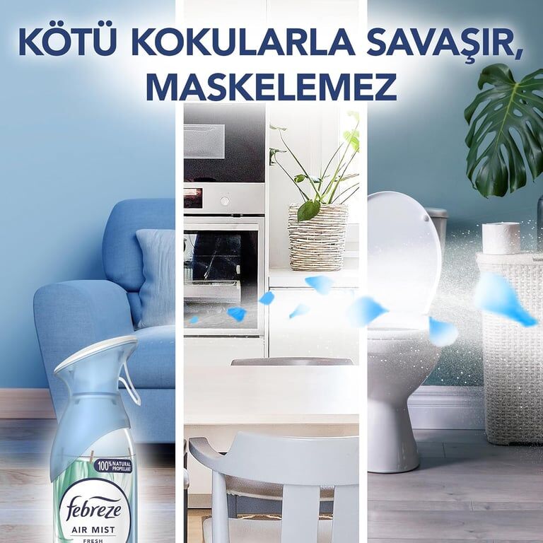 Febreze Temiz Çarşaf 185 ml Sprey Oda Kokusu