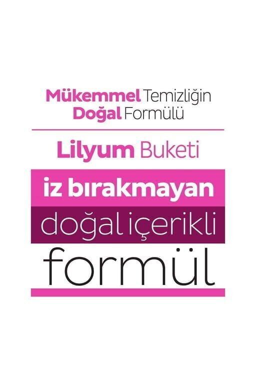 Sleepy Easy Clean Lilyum Buketi Yüzey Temizlik Havlusu Islak Mendil 100 Lü