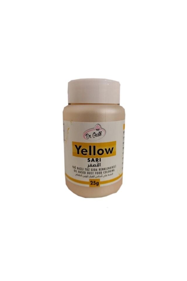Dr Gusto Yağ Bazlı Toz Gıda Boyası 25gr Sarı