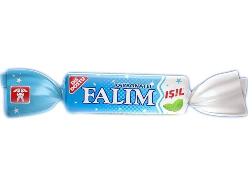Falım Sakız 100'lü Paket Işıl Karbonatlı & Nane Aromalı Koli (20 Adet)