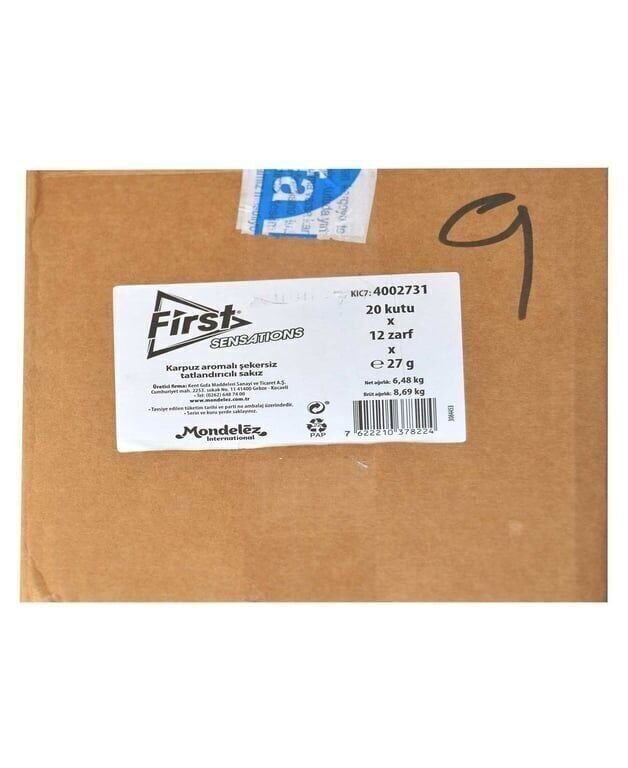First Sensations Sakız 27 gr 12'li Paket Karpuz Aromalı Paket (1 Adet)