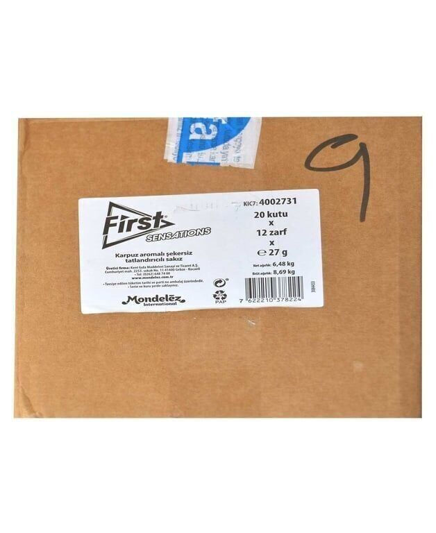 First Sensations Sakız 27 gr 12'li Paket Karpuz Aromalı Paket (1 Adet)