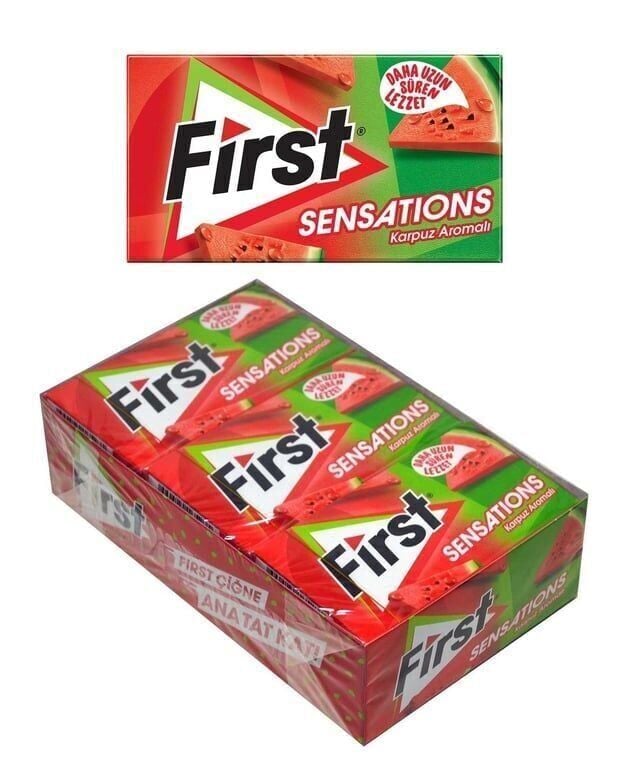 First Sensations Sakız 27 gr 12'li Paket Karpuz Aromalı Paket (1 Adet)