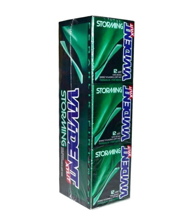Vivident Storming Nane Aromalı Sakız 33gr X 18'li Paket Adet (1 Adet)