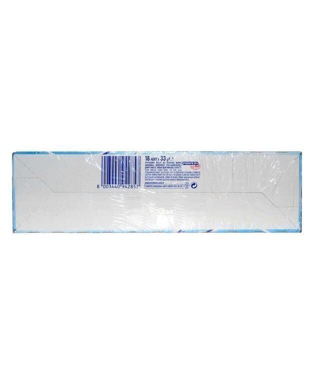 Vivident 45 Dakika Nane Aromalı Sakız 33gr X 18'li Paket Paket (1 Adet)