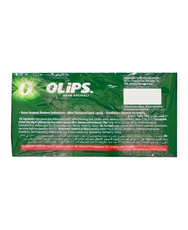 Olips Şekerleme 28 gr 24'lü Paket Nane Aromalı Koli (12 Adet)