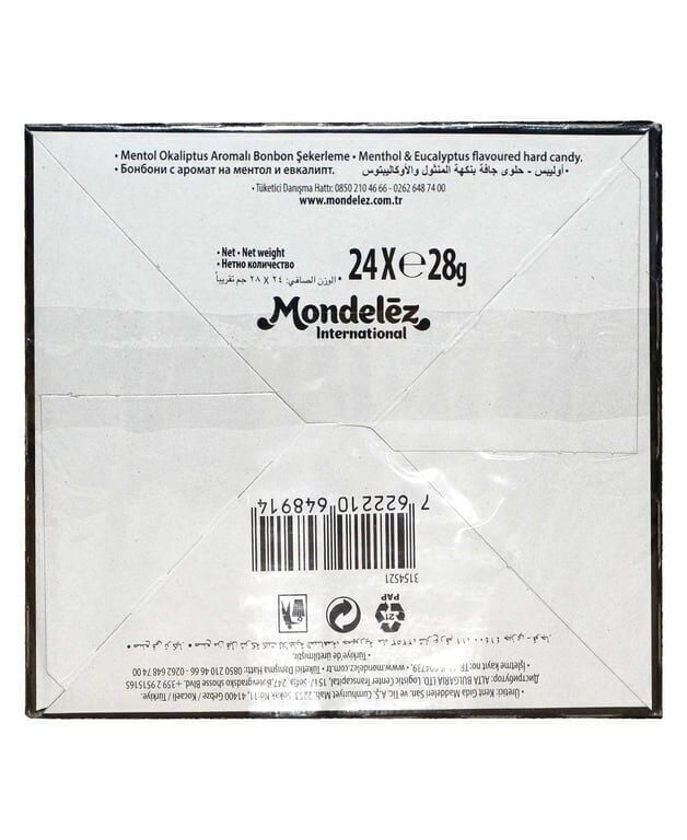 Olips Şekerleme 28 gr 24'lü Paket Keskin Mentol Aromalı Adet (1 Adet)