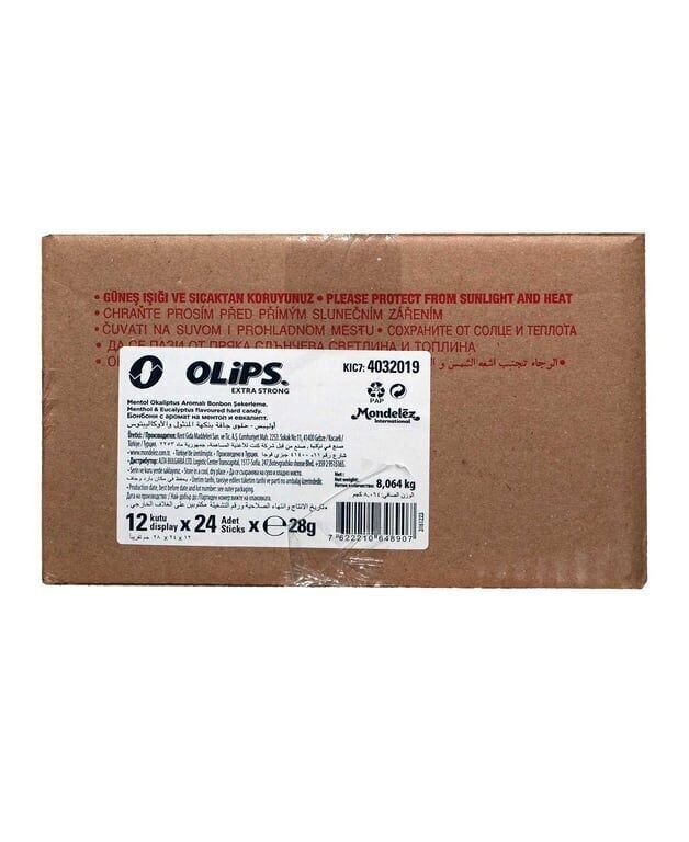 Olips Şekerleme 28 gr 24'lü Paket Keskin Mentol Aromalı Koli (12 Adet)