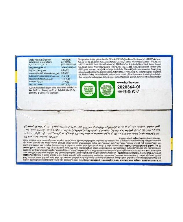 Haribo Yumuşak Şekerleme 25 gr Koli (6 Adet)