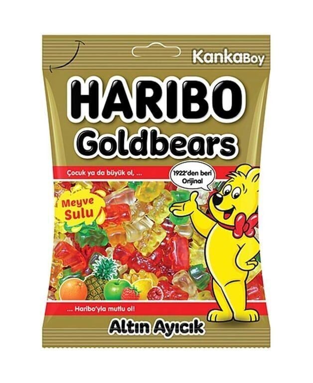 Haribo Yumuşak Şekerleme 80 gr Altın Ayıcık Koli (36 Adet)