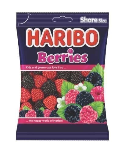 Haribo Yumuşak Şekerleme 80 gr Berries Paket (24 Adet)