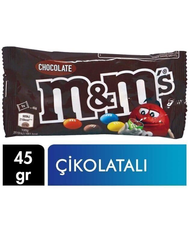 XM&M's Draje 45 g Çikolatalı Paket (24 Adet)