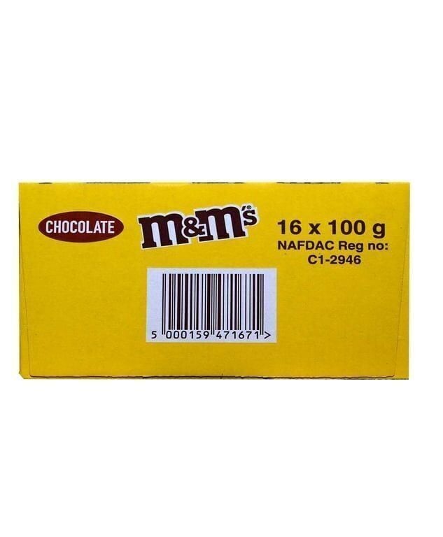 M&M's Çikolata 100 gr 16'lı Paket Paket (16 Adet)