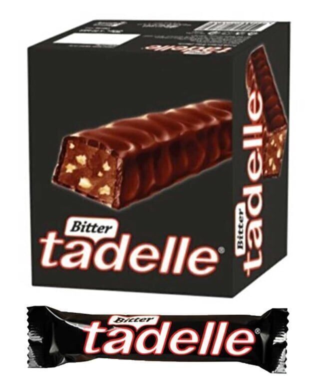 Tadelle Bitter Fındık Dolgulu Çikolata 30 gr X 20'li Paket Paket (1 Adet)