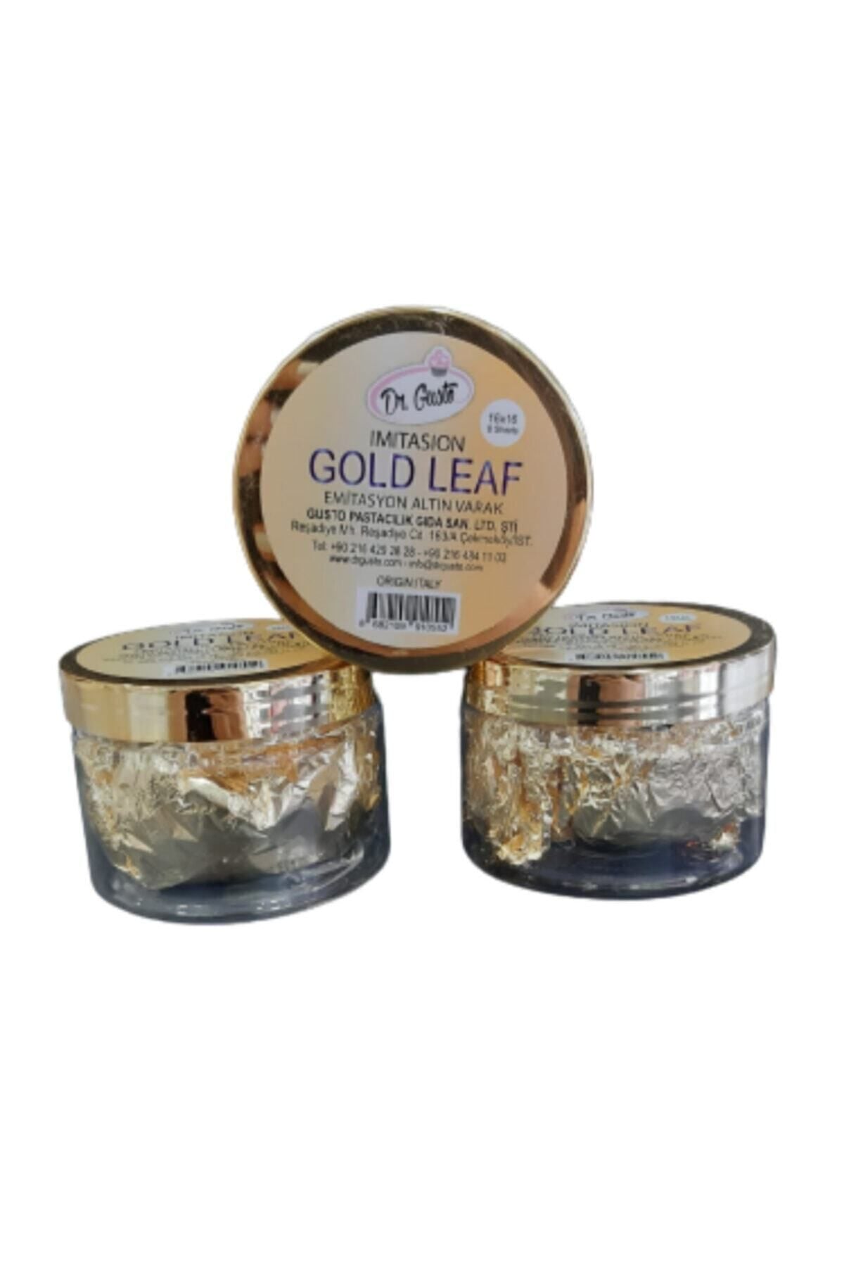 Dr Gusto 3 Lü Set Altın Varak Dekor 8 Yaprak