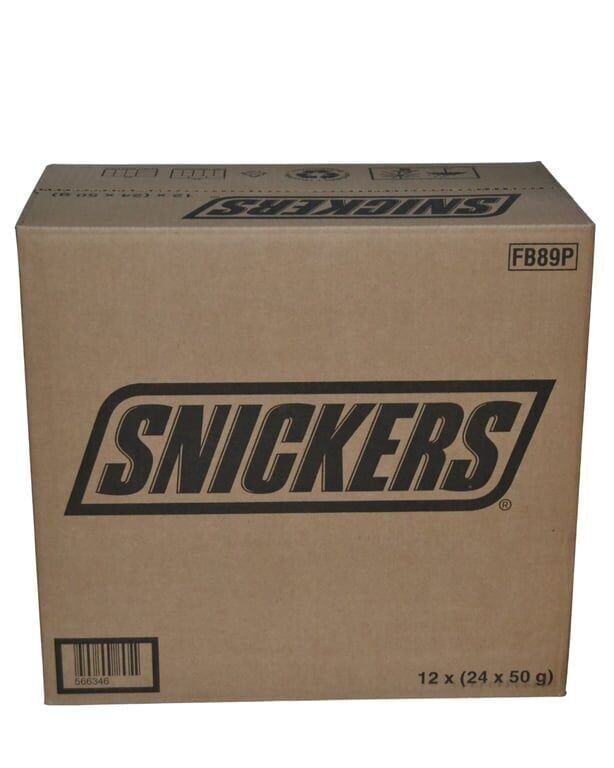 Snickers Çikolata 50 gr 24'lü Paket Koli (12 Adet)