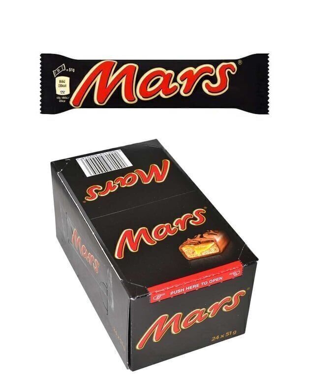 Mars Çikolata 51 gr Koli (288 Adet)