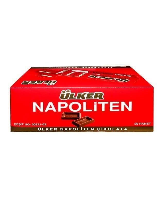 Ülker Napoliten Sütlü Çikolata 33 gr 20'li Paket Paket (1 Adet)