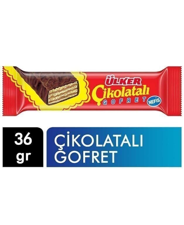 Ülker Çikolatalı Gofret 36 gr Koli (216 Adet)