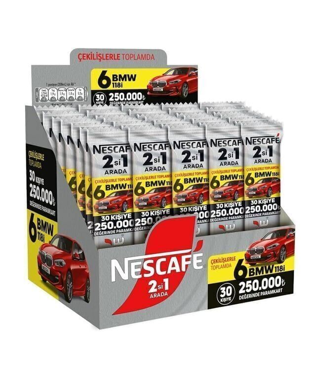 Nescafe 2'si 1 Arada 10 gr X 48'li Paket Koli (12 Adet)