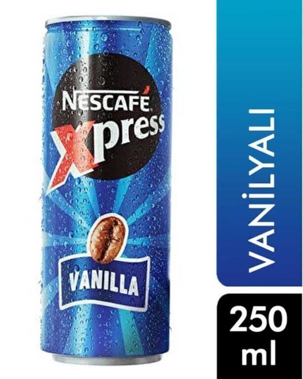 Nescafe Xpress Soğuk Kahve 250 ml Vanilya Koli (24 Adet)