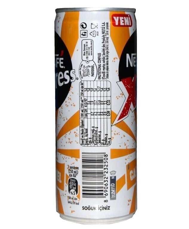 Nescafe Xpress Soğuk Kahve 250 ml Karamelli Koli (24 Adet)