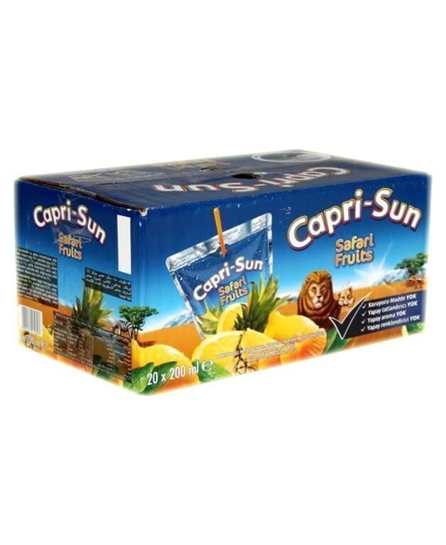 Capri-Sun Meyve Suyu 200 ml 20'li Paket Safari Fruits Koli (20 Adet)