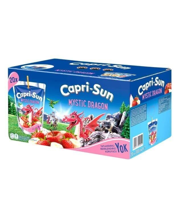 Capri-Sun Meyve Suyu 200 ml 20'li Paket Mystic Dragon Koli (20 Adet)