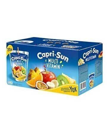 Capri-Sun Meyve Suyu 200 ml 20'li Paket Mutlivitamin Koli (20 Adet)