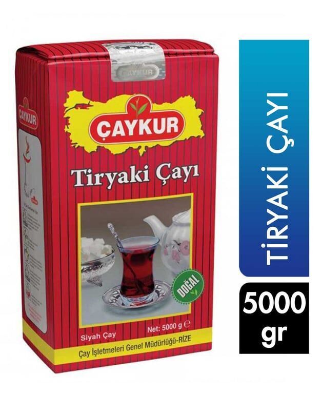 Çaykur Tiryaki Çayı 5000 gr Koli (2 Adet)