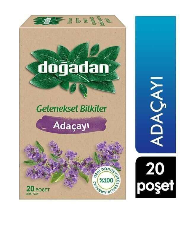 Doğadan Bitki Çayı 20'li Adaçayı Paket (6 Adet)
