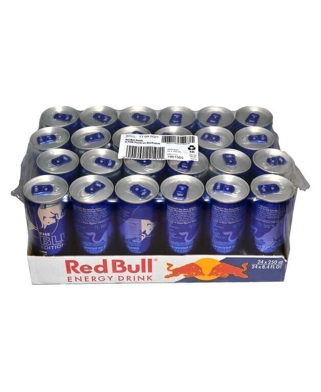 Red Bull Enerji İçeceği Yaban Mersini 250 ml X 24'lü Paket Koli (24 Adet)