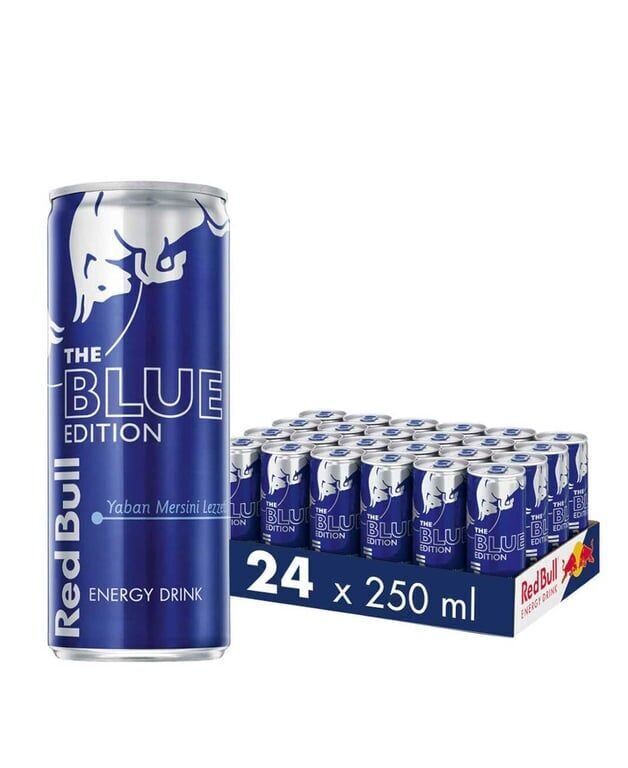 Red Bull Enerji İçeceği Yaban Mersini 250 ml X 24'lü Paket Koli (24 Adet)