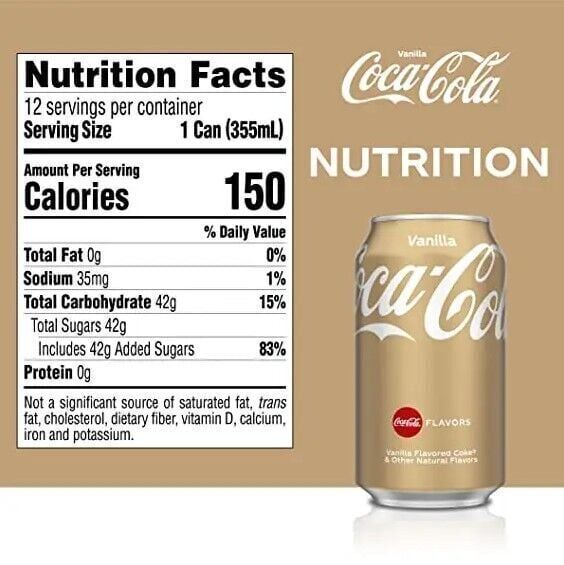 Coca Cola Vanilla 330ml Koli (24 Adet)
