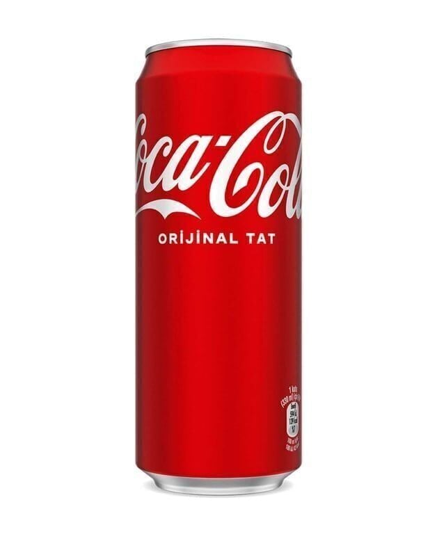 Coca Cola 330 ml Teneke Koli (24 Adet)