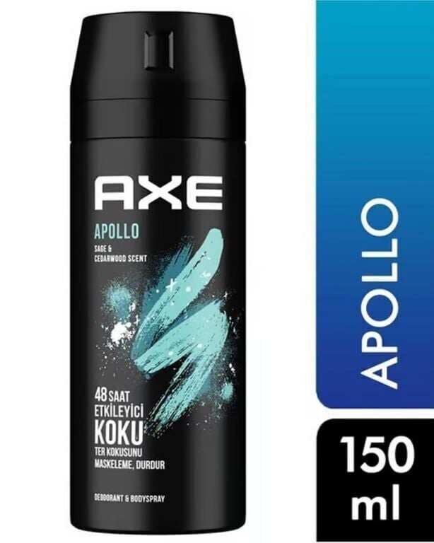 Axe Apollo Deodorant 150 ml Koli (24 Adet)