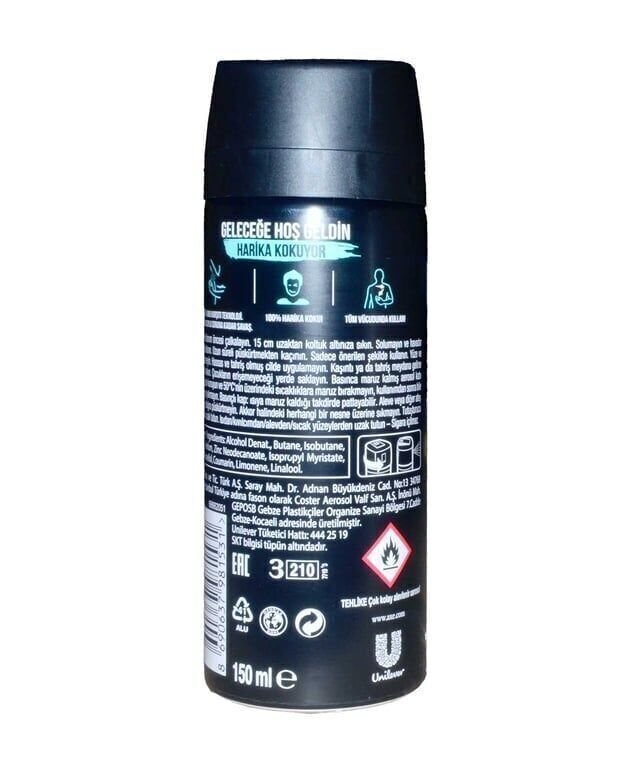 Axe Apollo Deodorant 150 ml Koli (24 Adet)