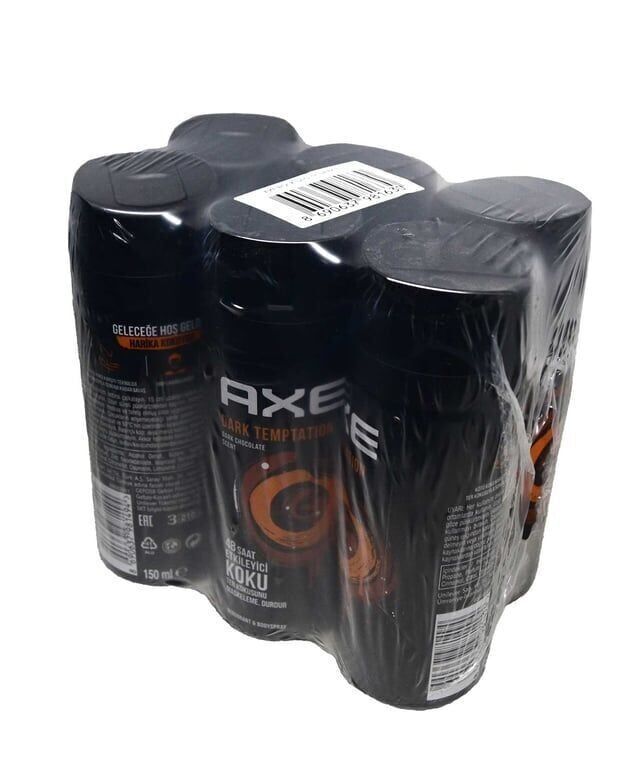 Axe Dark Temptation Deodorant 150 ml Paket (6 Adet)