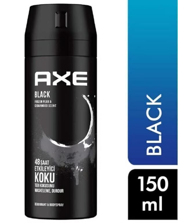 Axe Black Deodorant 150 ml Paket (6 Adet)