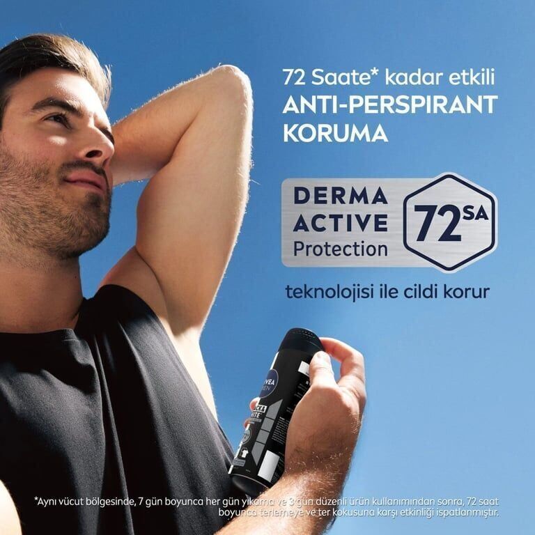 Nivea Erkek İnvisible Black&White Deodorant 150 ml Adet (1 Adet)