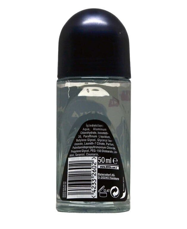 Nivea Roll On 50 ml Erkek İnvisible Black & White Fresh Paket (6 Adet)