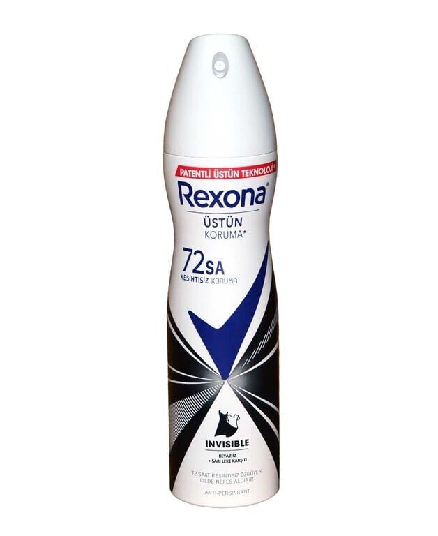 Rexona Kadın Invisible Black White Deodorant 150 ml Koli (24 Adet)