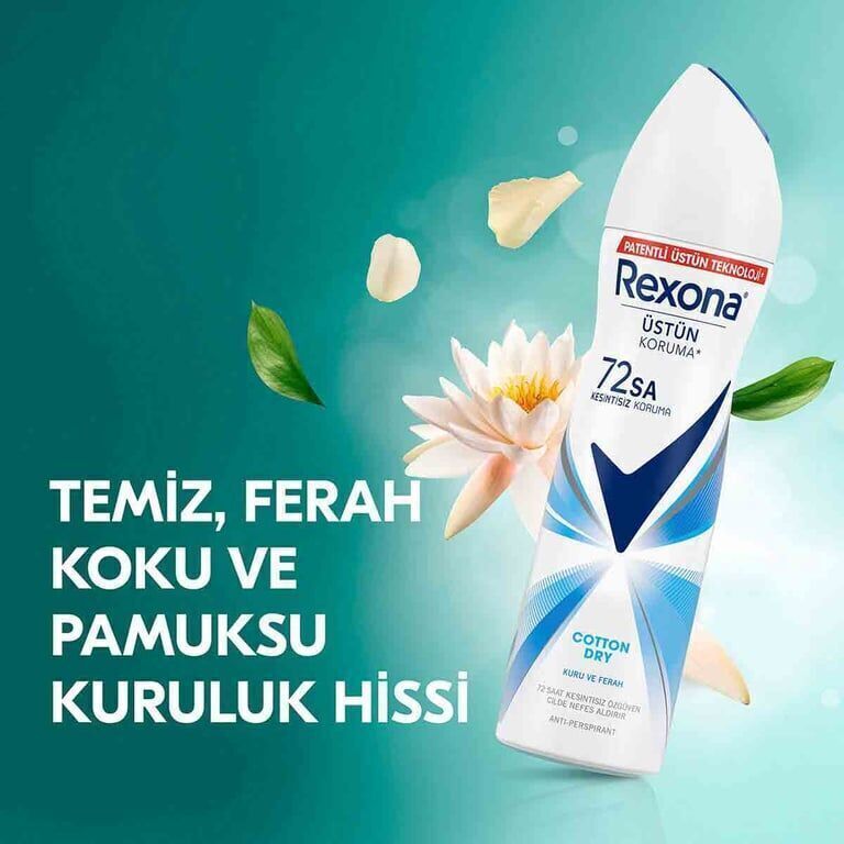 Rexona Deodorant 150 ml Kadın Cotton Dry Paket (6 Adet)